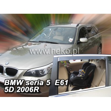 Дефлекторы боковых окон Heko для BMW 5 E61 Combi (2004-2010) бренд – Team HEKO главное фото